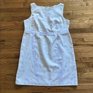 Jessica Howard White Dress with Textured Pattern